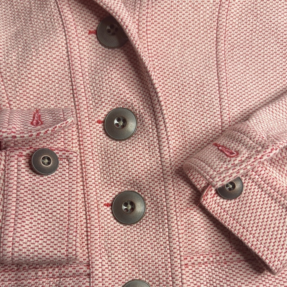 CAbi Red and Cream Patterned Jacket - Picture 3 of 6